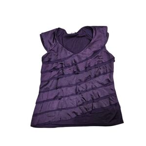 The Limited Purple Layered Women's Blouse